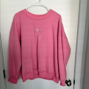 Altar'd State Pink Fleece Crewneck